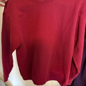 Hanes EcoSmart Rich Red Sweatshirt